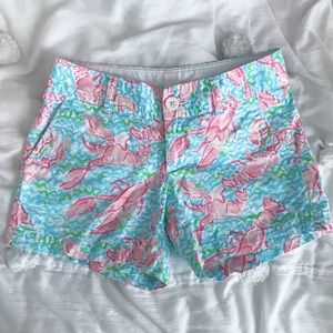 Lilly Pulitzer Callahan Shorts Lobstah Roll RARE